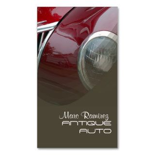 Antique auto restoration business template business cards