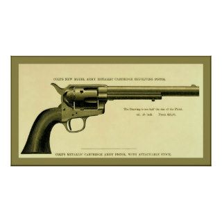Colt Revolver ~ 1878 ~ Vintage Advertising Posters