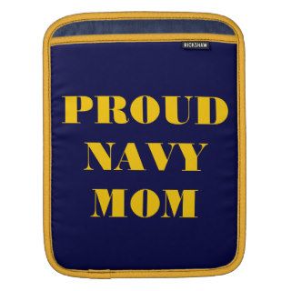Ipad Sleeve Proud Navy Mom