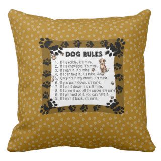 Dog Rules Pillows