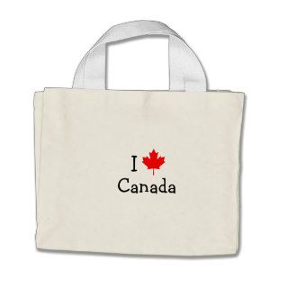 I Love Canada Shopping Bag