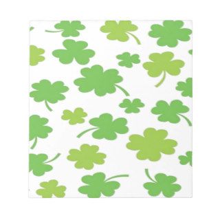Green Clovers 5.5" x 6" Note Pad Paper 40 Page