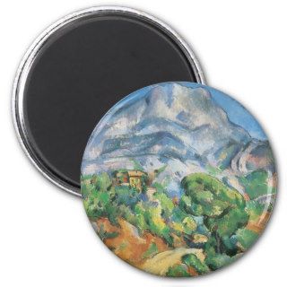 Mont Sainte Victoire Above the Tholonet by Cezanne Refrigerator Magnet