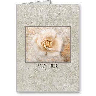 Vintage White Rose MOTHER Birthday Card 20A
