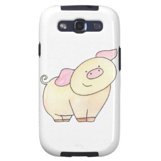Here's looking at you Pig cutout by Serena Bowman Samsung Galaxy SIII Cases