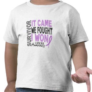 Cancer Survivor It Came We Fought I Won Tee Shirt