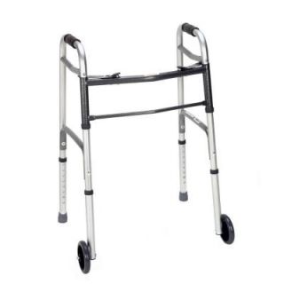 Revolution Mobility Adult Walker, Two Button with Wheels DISCONTINUED REMWA 101W