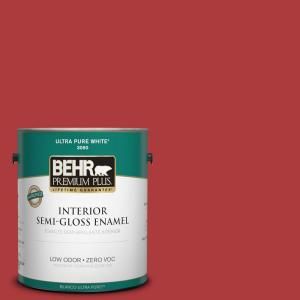BEHR Premium Plus Home Decorators Collection 1 gal. #HDC WR14 10 Winter Poinsettia Semi Gloss Enamel Interior Paint 330001