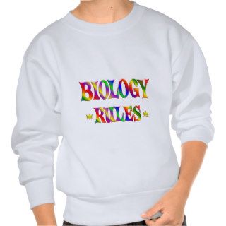 Biology Rules Pull Over Sweatshirts