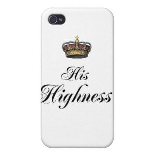 His Highness (part of his and hers set) iPhone 4 Case