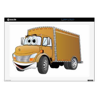Delivery Truck (color) Cartoon Decal For 17" Laptop