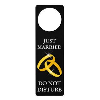 Just married door hanger  Do not disturb