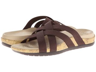 Crocs Edie Stretch Sandal Womens Shoes (Brown)