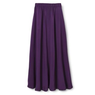 Merona Womens Woven Maxi Skirt   Plum Cream   S