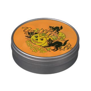 Vintage Halloween Design Candy Box Jelly Belly Tins