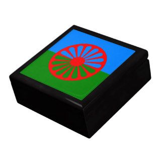 Official Romany gypsy flag Jewelry Box