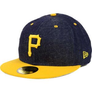 Pittsburgh Pirates New Era MLB Team Color Denim 59FIFTY Cap