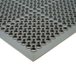 NoTrax Tek Tough Jr Grease Resistant Floor Mat, 3 ft x 14 ft 8 in, 1/2 in Thick, Gray