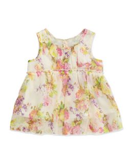 Floral Print Baby Doll Tunic, 12 24 Months
