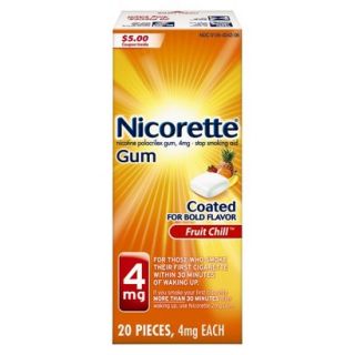 Nicorette Gum Fruit Chill 4mg   20 count