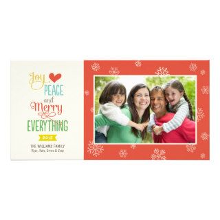 Holiday Photo Card  Merry Everything