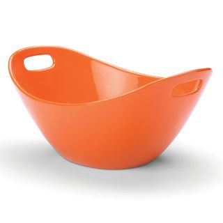 Rachael Ray Serveware 15 inch Salad Bowl, Orange Rachael Ray Serving Bowls