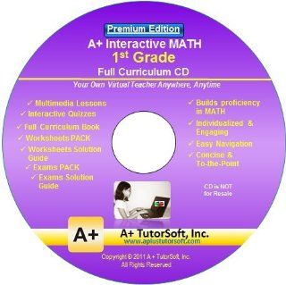 1st Grade MATH Full Curriculum Software CD   Premium Edition Software