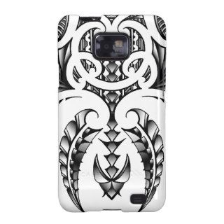 Tribal tattoo design in Maori & Samoan style Samsung Galaxy S2 Covers