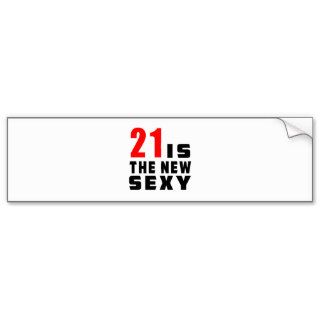 21 birthday designs bumper sticker