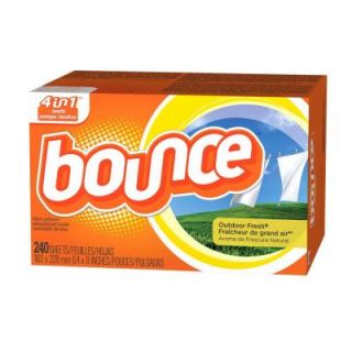 Bounce 240 Count Outdoor Fresh Dryer Sheet (Case of 6) 003700007312
