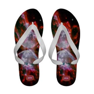Butterfly or Bug Nebula, outer space photographs Sandals