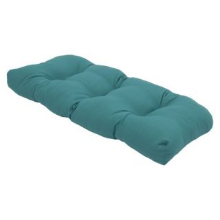 Threshold Outdoor Tufted Settee Cushion   Turquoise