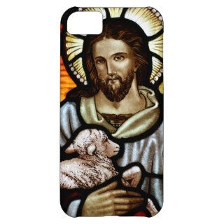 Christian Catholic Jesus Shepherd Stained Glass Cover For iPhone 5C