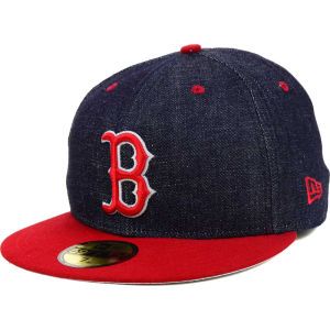 Boston Red Sox New Era MLB Team Color Denim 59FIFTY Cap