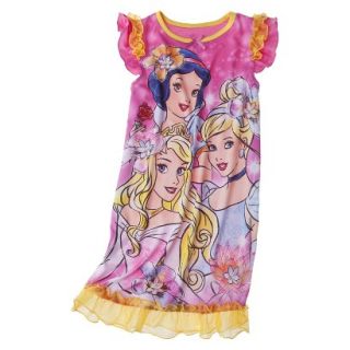 Disney Princess Girls Sleep Gown   Pink XS