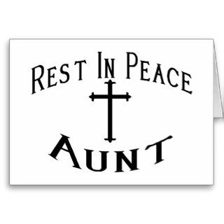 RIP Aunt Greeting Card