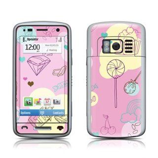 Pink Candy Design Protective Skin Decal Sticker for Nokia C6 01 Cell Phone Cell Phones & Accessories