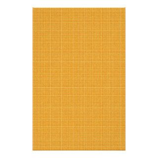 pd10 ORANGE GRID PATTERN BACKGROUNDS WALLPAPERS TE Customized Stationery