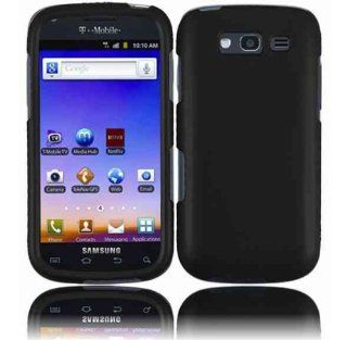 VMG Samsung Galaxy Blaze 4G Hard Phone Case Cover   BLACK Hard 2 Pc Plastic S Cell Phones & Accessories