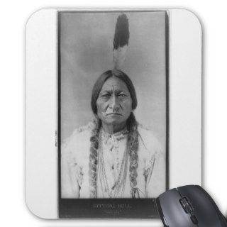 Lakota American Indian Chief Sitting Bull Mouse Pads