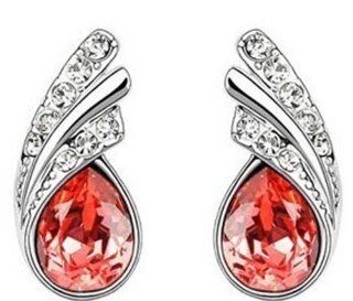 New Fashion Austria Crystal Rhinestone Earring Stud Pin Silver Plated