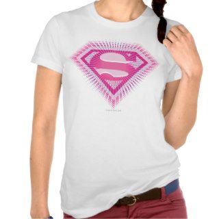 Supergirl Pink Logo T shirt