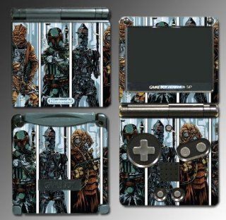 Star Wars Comic Bounty Hunter Boba Video Game Vinyl Decal Cover Skin Protector 17 for Nintendo GBA SP Gameboy Advance Game Boy Video Games