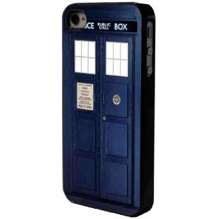 Black Frame Blue Police Call Box iphone 4 4S Case/Back cover Metal and Hard case Cell Phones & Accessories