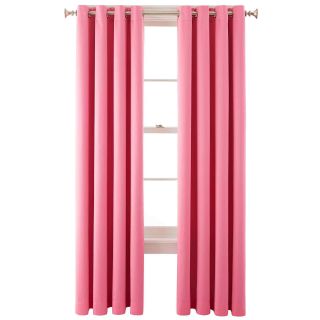 ROYAL VELVET Kathryn Brights Grommet Top Room Darkening Curtain Panel, Pink