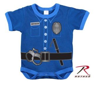 BLUE Cop Police Deputy Sheriff Officer Infant Baby Boy One Piece Costume 3 to 6 