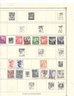 Czechoslovakia 4 pages on Scott stamp album used collectible stamps  Collectible Postage Stamps  
