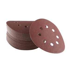 Bosch 5 in. 8 Hole Red 120 Grit Hook and Loop Sanding Disc (50 Pack) SR5R125
