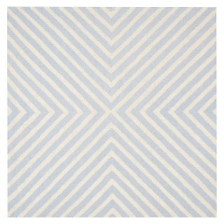 Safavieh Harper Textured Area Rug   Light Blue/Ivory (6x6Square)