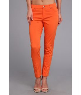 Christin Michaels Cropped Taylor Womens Casual Pants (Orange)